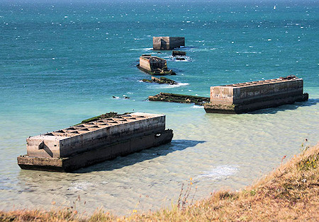 Derelict Caissons off the Frence Coast